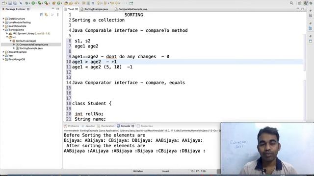 java sorting | Comparable vs comparator part 2 смотреть онлайн
