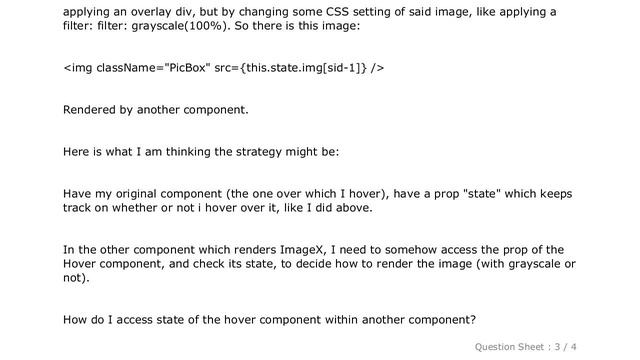 HTML : React: on hover over component 1, change the style of another component смотреть онлайн