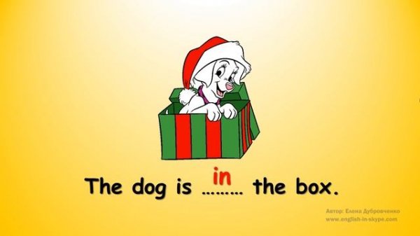 Предлоги места в английском языке  - Prepositions of place