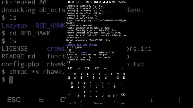 Red-Hawk installation in termux. (Using Android) смотреть онлайн