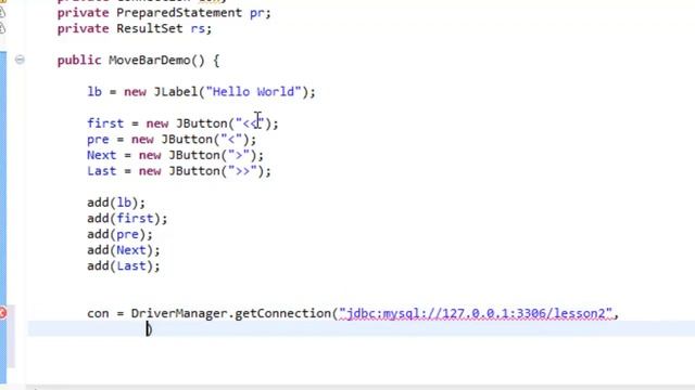 Database Control Bar java смотреть онлайн
