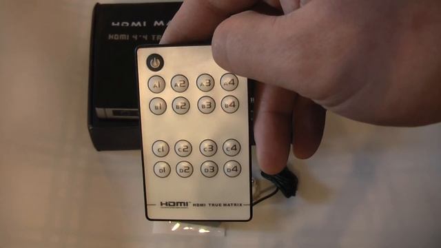 Матрица HDMI, 4 входа, 4 выхода, ПДУ, RS232 смотреть онлайн