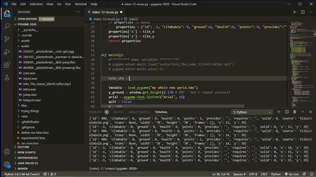 Pygame 13 - Music and SFX смотреть онлайн