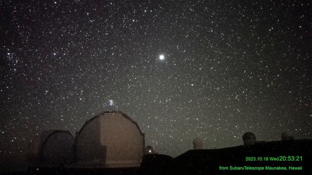 Timelapse of shooting stars and meteors, in 2 hours from Subaru Telescope, Hawaii. смотреть онлайн