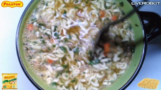 Распаковка и Обзор Еды Куриная Лапша 