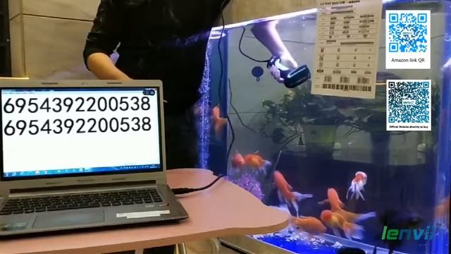 IP68 Anti-water Barcode Scanner Scan and Read Bar Code and QR Code Together With Beautiful Fishes смотреть онлайн