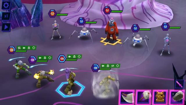 Черепашки-Ниндзя ВЕДЕНИЕ - ПРОТИВ ВСЕХ БОССОВ (мобильная игра) TMNT Legends UPDATE X