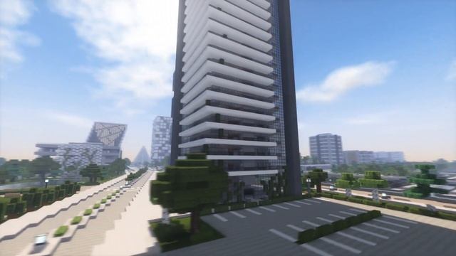 Minecraft Modern Apartment Building 7/Skyscraper (full interior) + Download смотреть онлайн