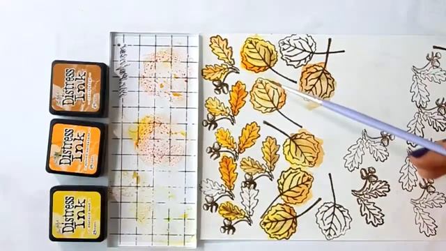 Открытка штампами Mr. Painter (Tutorial: Card with watercolor, vellum and Mr.Painter Stamps) смотреть онлайн