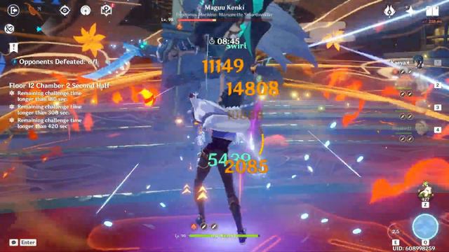 C6 Ayato Candace & Kaeya Reverse Melt vs 3.1 Spiral Abyss Floor 12 (9 stars) смотреть онлайн