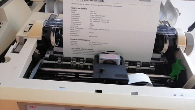 Матричный принтер NEC P2200 - пробная печать, как заставить печатать от Windows 10 (описание) смотреть онлайн