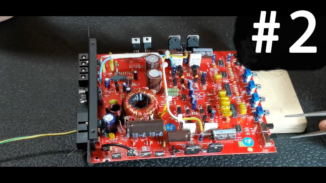 #2. Твик усилителя своими руками. Замена конденсаторов, пропайка. смотреть онлайн