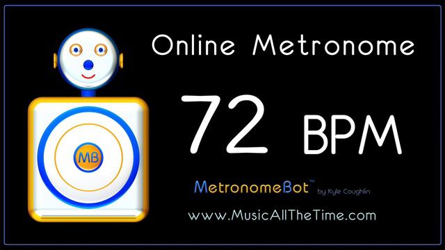 Online Metronome at 72 BPM MetronomeBot смотреть онлайн