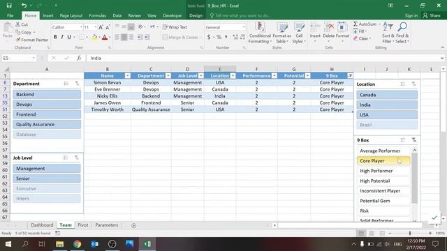 9 Box Grid Talent - Excel (2022) смотреть онлайн