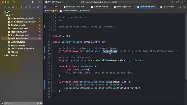 MVP Architecture iOS (Swift) смотреть онлайн