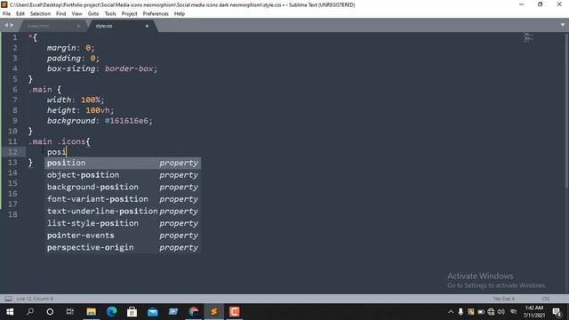 Neomorphism social icons design html css || Font awesome icons in html CSS || Advanced CSS effects смотреть онлайн
