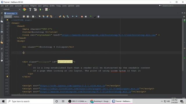 Collapse Bootstrap 4 смотреть онлайн