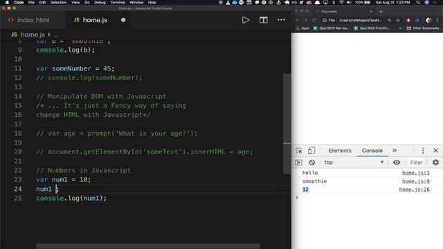 Numbers in JavaScript смотреть онлайн