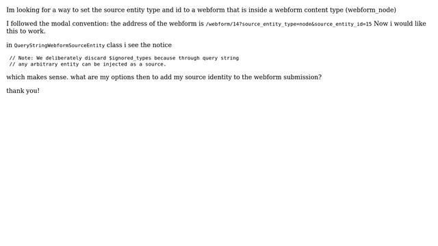 Drupal: Source entity type and id in webform node смотреть онлайн