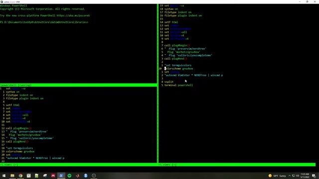 windows vim - my setup in May 2022 setting up gruvbox theme and NERDTree смотреть онлайн
