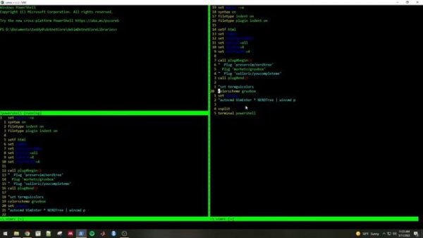 windows vim - my setup in May 2022  setting up gruvbox theme and NERDTree