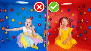 Пятеро детей изучают цвета с помощью 100 загадочных кнопок [Видео для детей]