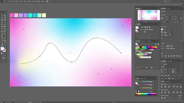 HOW TO DRAW A HOLOGRAPHIC BACKGROUND. ADOBE ILLUSTRATOR TUTORIAL смотреть онлайн