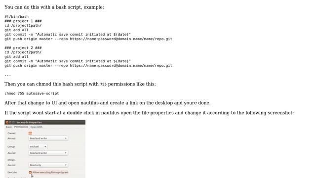 Ubuntu: Git commit and push via batch file on Ubuntu смотреть онлайн