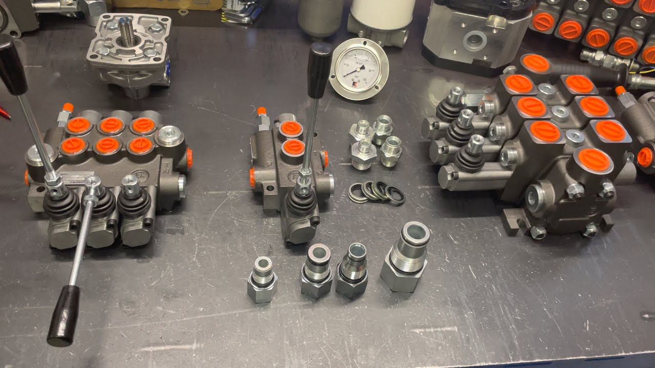 Последовательное подключение гидрораспределителей р40 р80 р120 рс100 через штуцер. Типы штуцеров