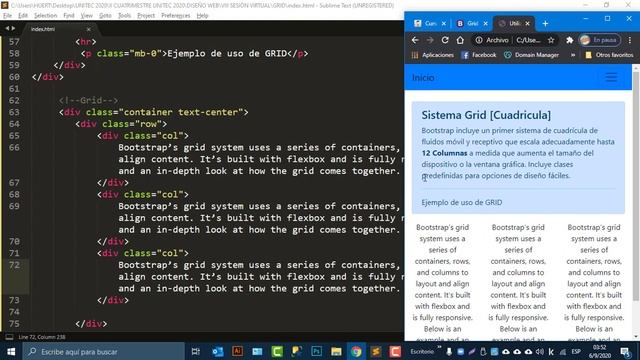 Grid - Bootstrap 4 [Cuadricula] смотреть онлайн