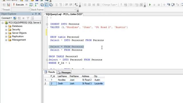 SQLSolutionDesk - Tutorial 2 - SELECT INTO Level: Beginner смотреть онлайн