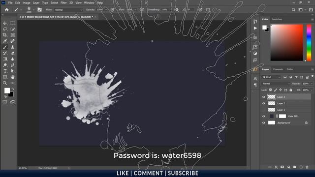 Best 20 Water Splatters Photoshop Brush Free Download