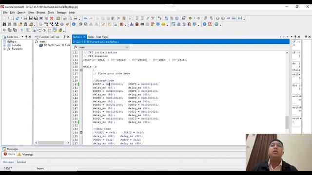Data Communication #2 | LED Simulation Proteus And CVAVR | Amikom University Yogyakarta
