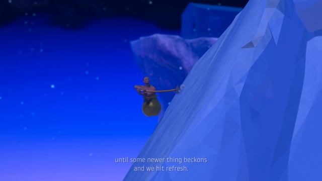 Getting Over It With Bennett Foddy Full Playthrough / Commentary Run смотреть онлайн