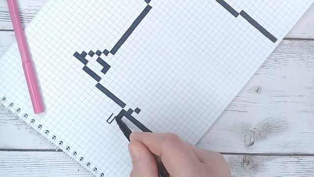 Как Рисовать Котенка - Рисунки По Клеточкам / How to Draw a Cat смотреть онлайн