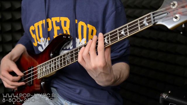 Бас-гитара SCHECTER STILETTO EXTREME-4 (аудиодемонстрация соло и в миксе) смотреть онлайн