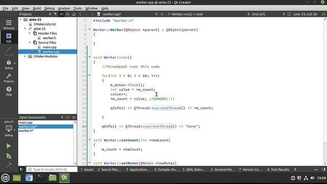 Qt 6 - Episode 25 - Sharing resources between threads смотреть онлайн
