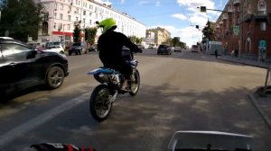 ПОГОНЯ ОТ ДПС?! СТАНТ В ГОРОДЕ | ПРОКАТИЛСЯ НА YAMAHA YZ450