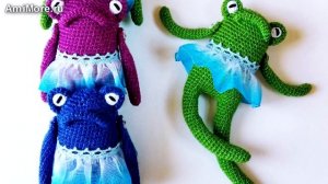 Амигуруми: схема Лягушка Мэри. Игрушки вязаные крючком - Free crochet patterns.