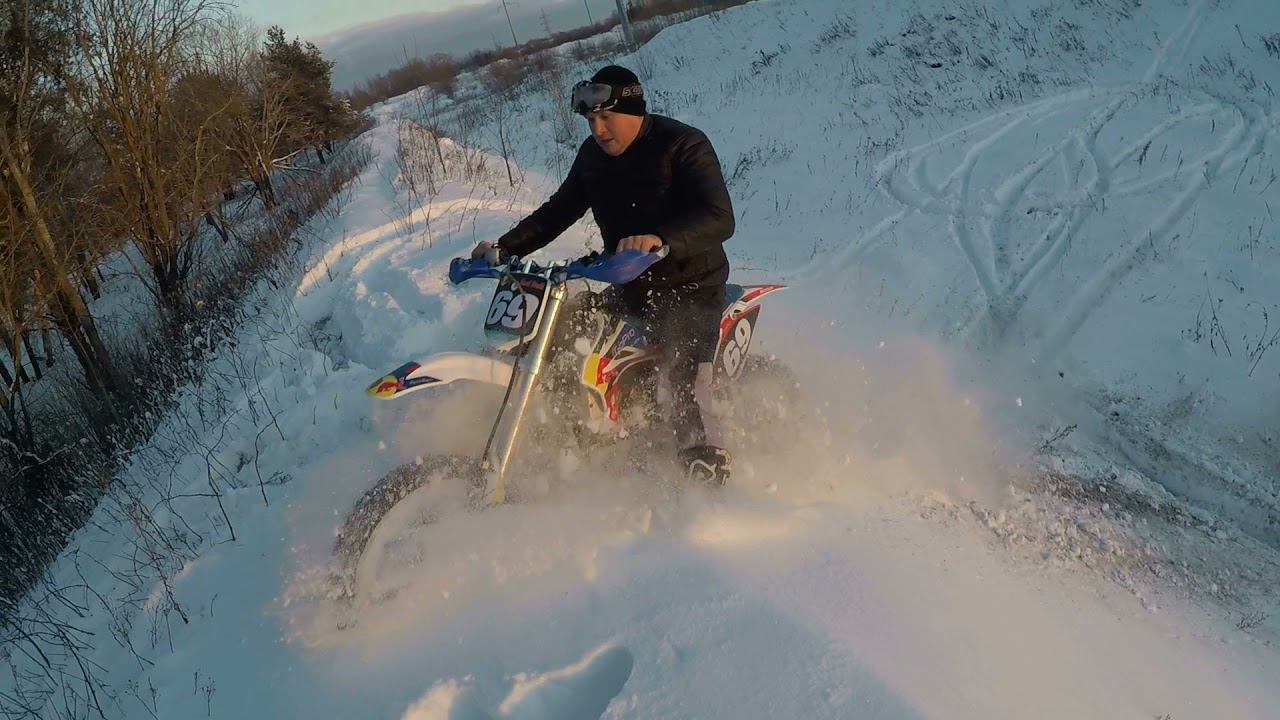 KTM 200 EXC и KAYO T6 первый снег смотреть онлайн