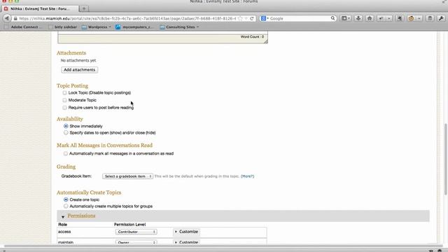 Create Discussion Forum Topics смотреть онлайн