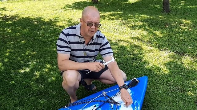 Как установить парус на сплавном каяке смотреть онлайн
