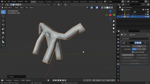 Skin Modifier Explained | Create Any Basic Animal Shape In 2 Minutes | Blender 2.9x Eevee & Cycles смотреть онлайн