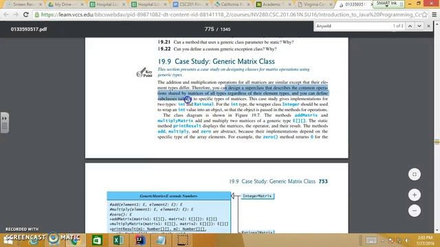 CSC201 Chapter19 Generics Part5 смотреть онлайн
