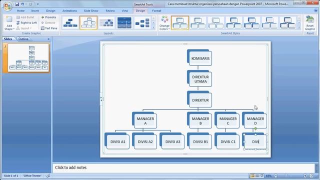 Tutorial PowerPoint 2007 | Cara Membuat Struktur Organisasi Dengan Mudah dan Cepat смотреть онлайн
