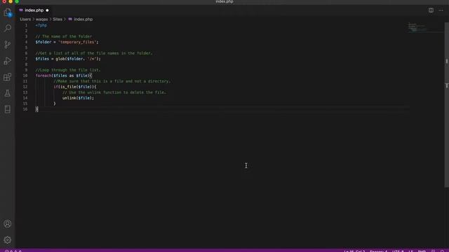 Delete files and folders from a folder using PHP by inTecSols смотреть онлайн