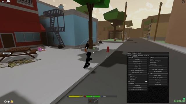 roblox da hood op faded script slient aim pre fly and more! script pastebin смотреть онлайн