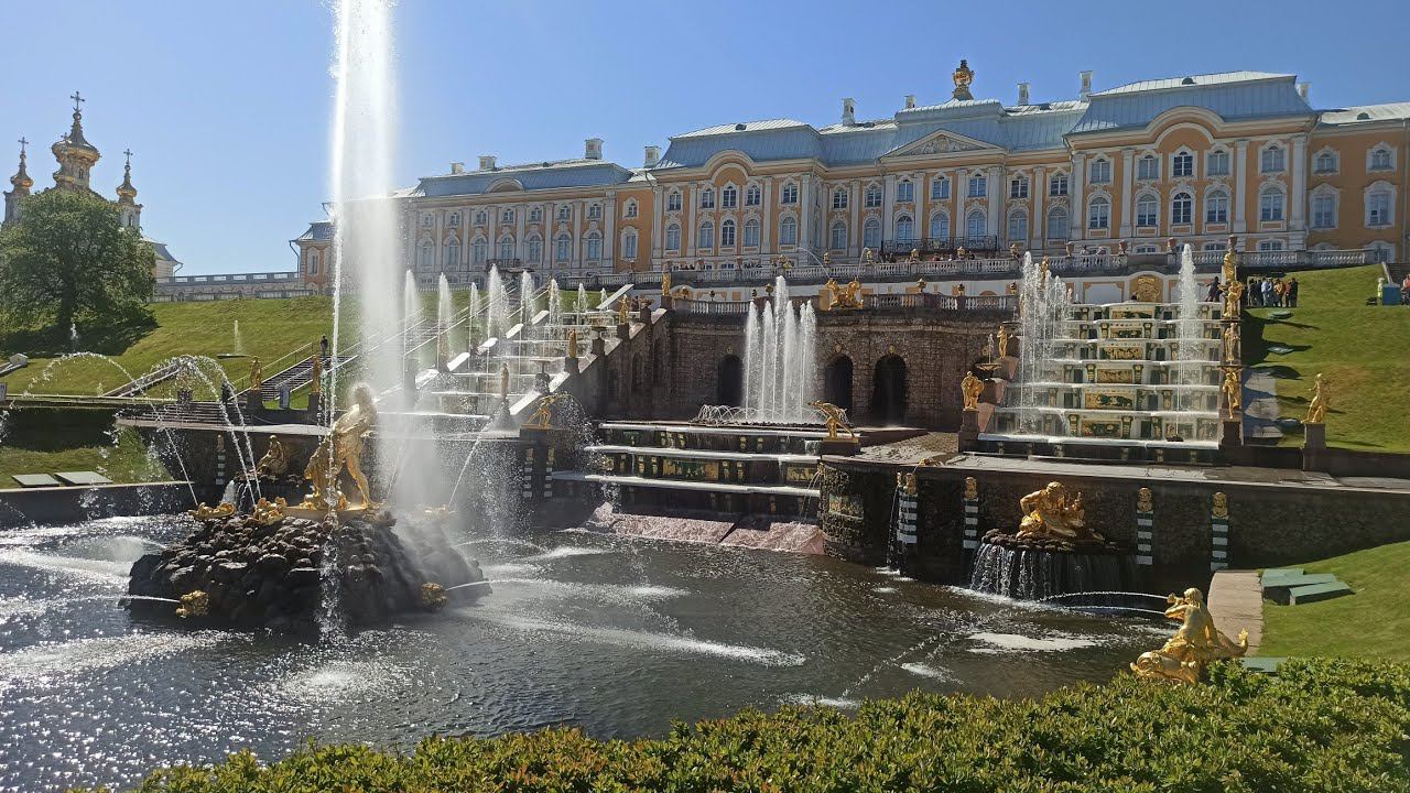 Едем в Петергоф. Это царство роскоши и фонтанов)))) смотреть онлайн