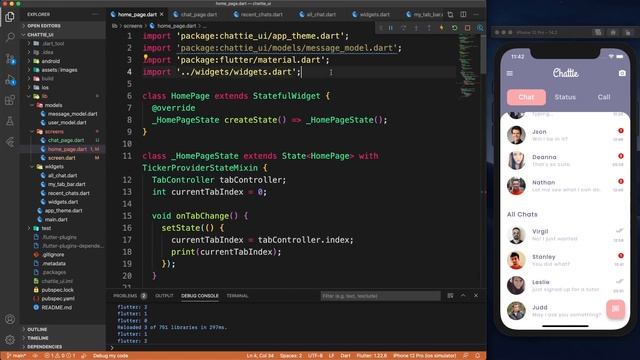 Flutter Chat App UI Design tutorial | Speed Code смотреть онлайн