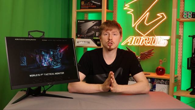 Распаковка монитора AORUS KD25F смотреть онлайн